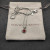 David Yurman 17&Atilde;11mm Heart Red Diamond Necklace, 1.5mm Chain, 45+5cm Adjustable Length