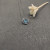 David Yurman 7mm Cable Twist Square Blue Diamond Pendant Necklace, 1.5mm Chain, Length 45cm + 5cm