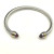 David Yurman 5mm Double-End Cap Cable Cuff Bracelet Red Diamonds