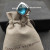 David Yurman 14mm Square Blue Diamond Ring