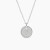 David Yurman Silver Diamond Letter I Round Pendant Necklace, Length 42cm + 3cm + 3cm