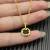 David Yurman 17.8mm Gold Round Black Onyx Diamond Necklace