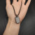 David Yurman Black and Gold Pav&Atilde;&copy; White Diamond Logo Necklace