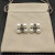 David Yurman 16.5mm Sterling Silver Pyramid Pearl Stud Earrings