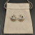 David Yurman 19.5mm Gold and Silver Shrimp Hoop Earrings