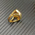 David Yurman 18mm Gold Square Pav&Atilde;&copy; Diamond Ring