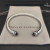 David Yurman 5mm Cable Classics Rotating Red Diamond Cuff Bracelet