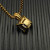 David Yurman Gold 11mm Four-Prong White Diamond Necklace