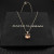 David Yurman Sterling Silver 11mm Four-Prong Champagne Diamond Necklace