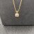 David Yurman Gold Pav&Atilde;&copy; Square Diamond Pendant Necklace, 1.5mm Chain, Length 45cm + 5cm