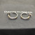 David Yurman Gold and Silver Gold Wire Wrapped Earrings