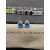 David Yurman 8mm Four-Prong Blue Diamond Stud Earrings