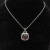 David Yurman 14mm Cushion-Cut Center Stone Necklace with Purple Pav&Atilde;&copy;