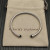 David Yurman 4mm Sterling Silver Black Diamond Bangle Bracelet