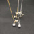 David Yurman Gold Tone 8mm Pearl Pendant Necklace