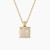 David Yurman 14mm Gold Four-Prong Pav&Atilde;&copy; Diamond Necklace, 2mm Chain, 45+5cm Adjustable Length