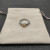 David Yurman 6mm Wide Square White Diamond Ring
