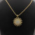 David Yurman Gold Sunflower Cable Pav&Atilde;&copy; Diamond Necklace
