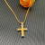 David Yurman Gold Diamond Cable Cross Necklace