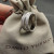 David Yurman Silver Pav&Atilde;&copy; Diamond Interlocking Ring