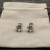 David Yurman 11mm Hexagon Diamond White Crystal Stud Earrings