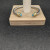 David Yurman 5mm Gold Cable Bracelet with Faceted Edge Design and Blue Diamonds