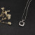 David Yurman 7mm Cushion-Cut Center Stone Necklace Black Diamond