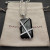 David Yurman Black Onyx Bezel Necklace, 3mm Chain, 50+5cm / 60+5cm Adjustable Length