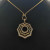 David Yurman Gold 38mm Serrated Stack Necklace