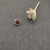 David Yurman 7mm Cable Twist Square Red Diamond Pendant Necklace, 1.5mm Chain, Length 45cm + 5cm