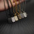 David Yurman Black and Gold Pav&Atilde;&copy; White Diamond Logo Necklace