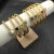 David Yurman Gold Tone 4mm Cable Square Purple Champagne Diamond Cuff Bracelet