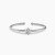 David Yurman 3mm Silver Sunburst Cuff Bracelet, Fits Wrist Size 16cm - 20cm