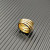 David Yurman 17.5mm Five-Row Cable Cross Diamond Ring