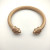 David Yurman 7mm Brown Colorful Enamel Cuff Bracelet, Fits Wrist Size 16cm - 20cm