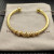 David Yurman Gold 4mm Rotating Curved Dome Bracelet, Fits Wrist Sizes 16&acirc;20cm