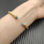 David Yurman 4mm Gold Turquoise Diamond Bangle Bracelet