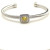 David Yurman 4mm Square Pav&Atilde;&copy; Cable Bracelet with Yellow Diamonds