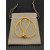 David Yurman Yellow Double Ring Gold Nylon Cord Bracelet