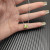 David Yurman Silver 8mm Four-Prong Green Diamond Necklace Adjustable 42+3+3cm