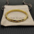 David Yurman 8mm Gold Pav&Atilde;&copy; Red Diamond Renaissance Band Bracelet