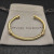 David Yurman Gold Tone 4mm Diamond Double X Cuff Bracelet