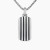 David Yurman Sterling Silver Streamlined Rectangular Tag Necklace