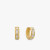 David Yurman Gold White Diamond Renaissance Cable Earrings