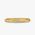 David Yurman 6.2mm Gold X-Pattern Pav&Atilde;&copy; Wave Cuff Bracelet