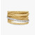 David Yurman Gold Pav&Atilde;&copy; Twisted Cable Ring