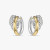 David Yurman 21x20mm Gold and Silver Triple Interlocking Hoop Earrings