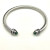 David Yurman 5mm Cable Classics Rotating Deep Green Diamond Cuff Bracelet