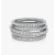 David Yurman Silver Pav&Atilde;&copy; Diamond Interlocking Ring