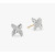 David Yurman Silver X Pav&Atilde;&copy; Diamond Stud Earrings